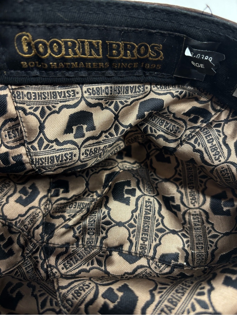 Goorin Bros Ari Brown Cotton Twill Flat Ivy Cap Large 103-0389 - Picture 5 of 8